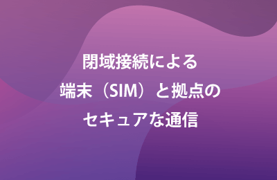 MVNOオプションサービス・閉域接続サービスで課題解決